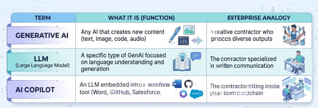 A Framework for the Three Commonly Confused Terms