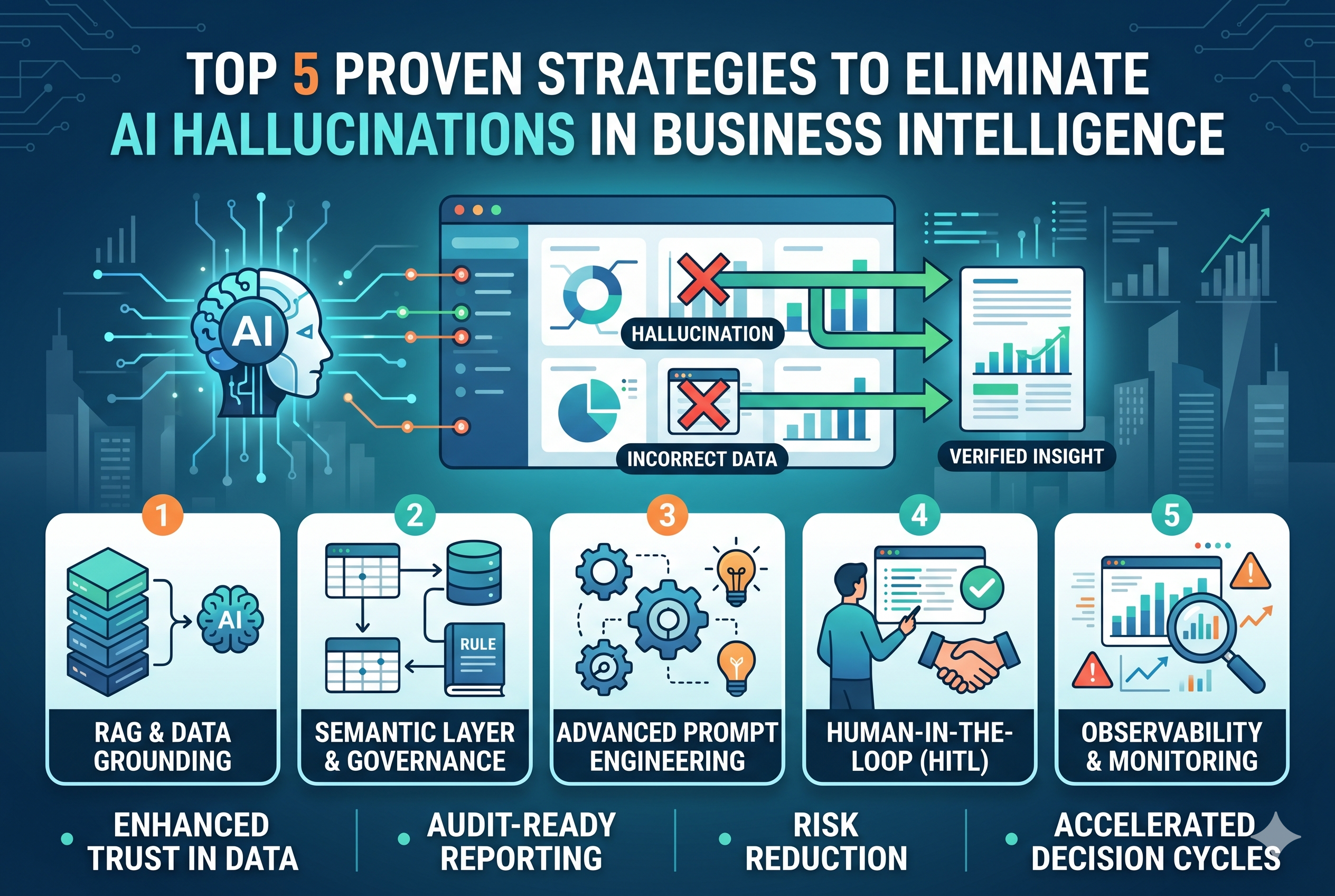 Top 5 Proven Strategies to Eliminate AI Hallucinations in Business Intelligence